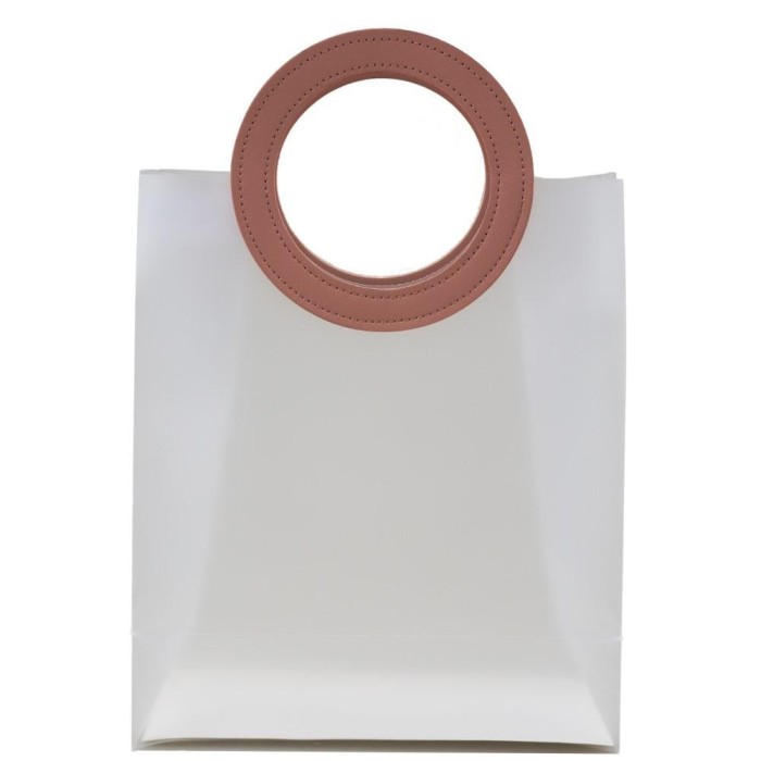 BORSETTA GR MANICO TONDO CIPRIA H27X23X11